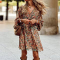 Vestido Chloe Boho Mangas Sino