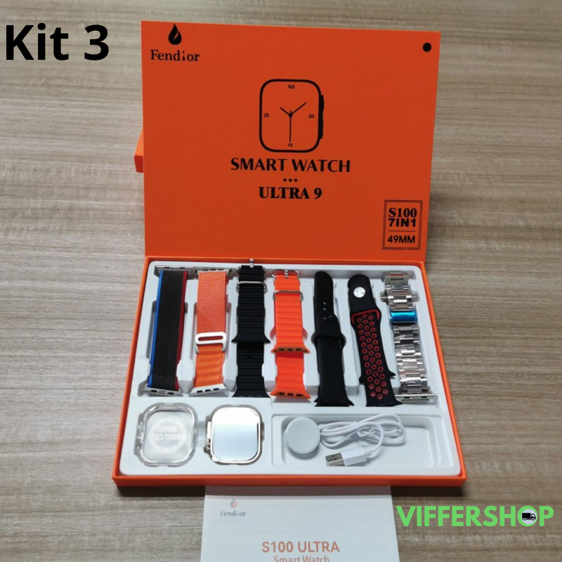 SmartWatch - Serie 9 Ultra™ [Kit: 7 Pulseiras + Case] - VifferShop (ÚLTIMAS UNIDADES)