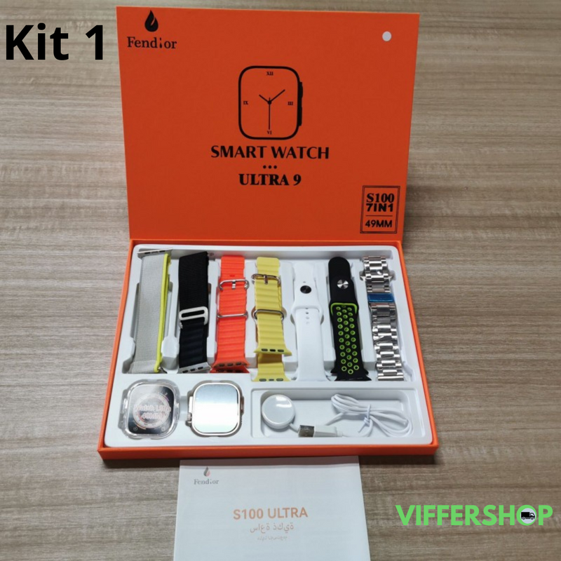 SmartWatch - Serie 9 Ultra™ [Kit: 7 Pulseiras + Case] - VifferShop (ÚLTIMAS UNIDADES)