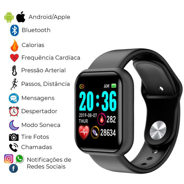 Combo com 2 Relógios Smartwatch Inteligente - FitPro™